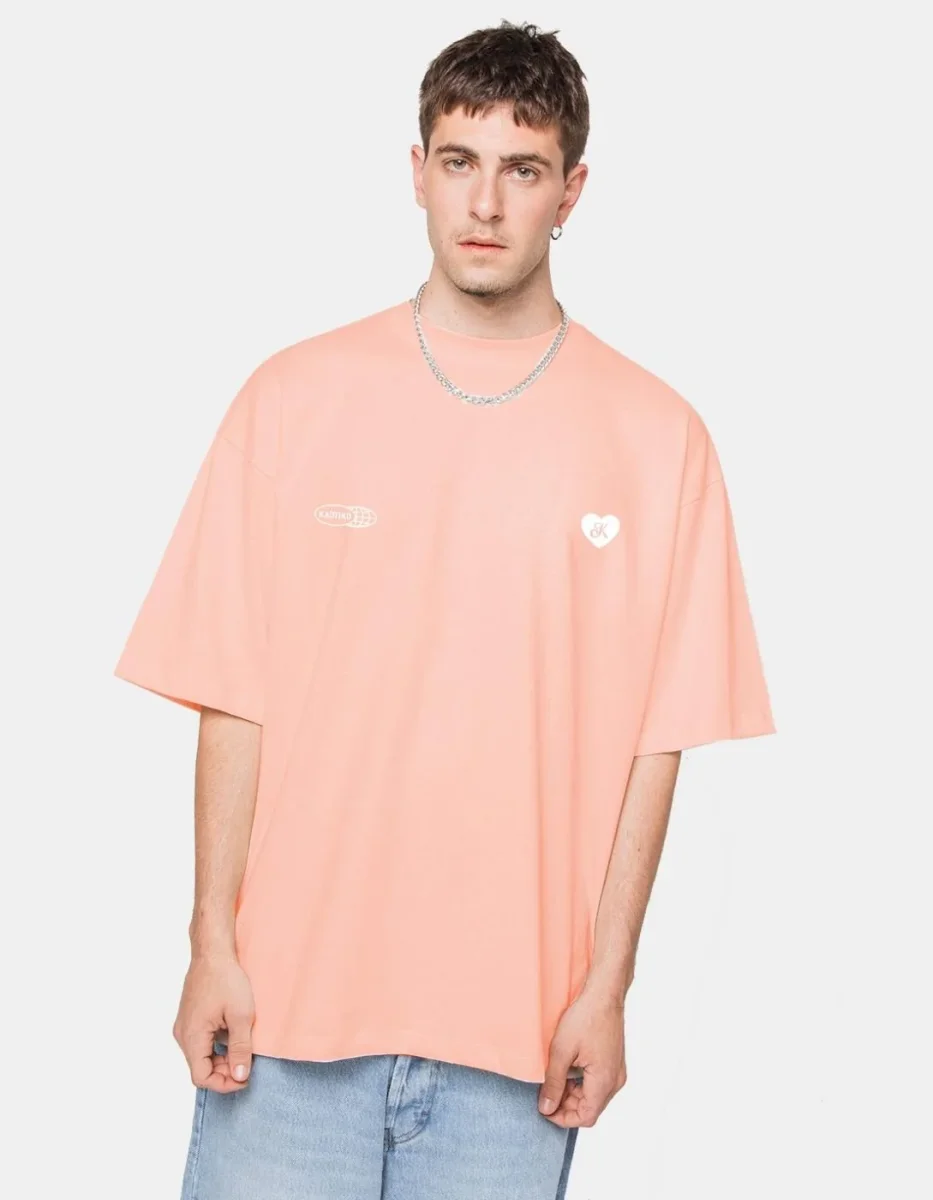 Camiseta KATOIKO WASHED CHAOS - Coral - Imagen 2