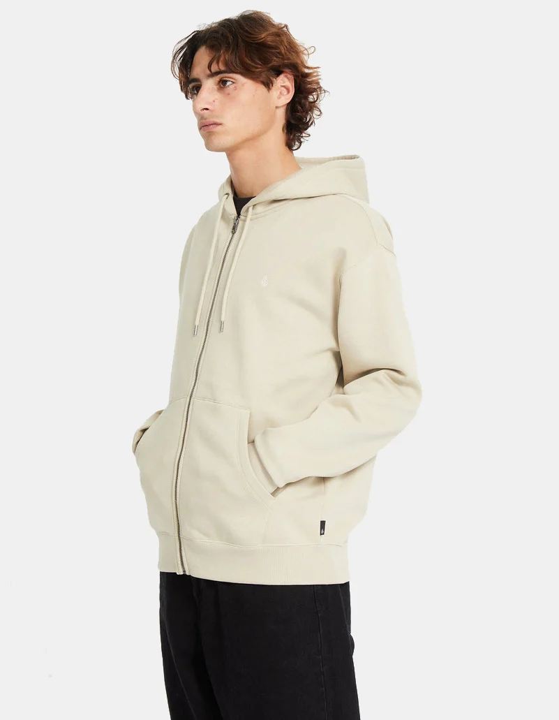 Sudadera Cap. Abierta VOLCOM SINGLE STONE - Light Khaki - Imagen 6