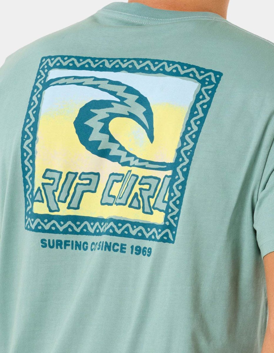 Camiseta RIP CURL RAW ENERGY TRAD - Blue Lagoon - Imagen 4