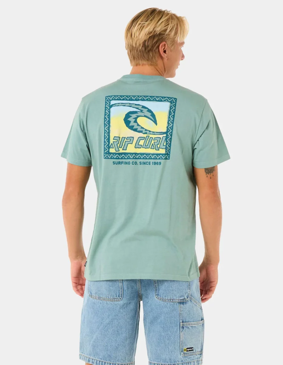 Camiseta RIP CURL RAW ENERGY TRAD - Blue Lagoon - Imagen 3