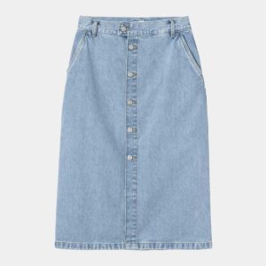 Falda CARHARTT WIP W' COLBY - Blue Stone Bleached