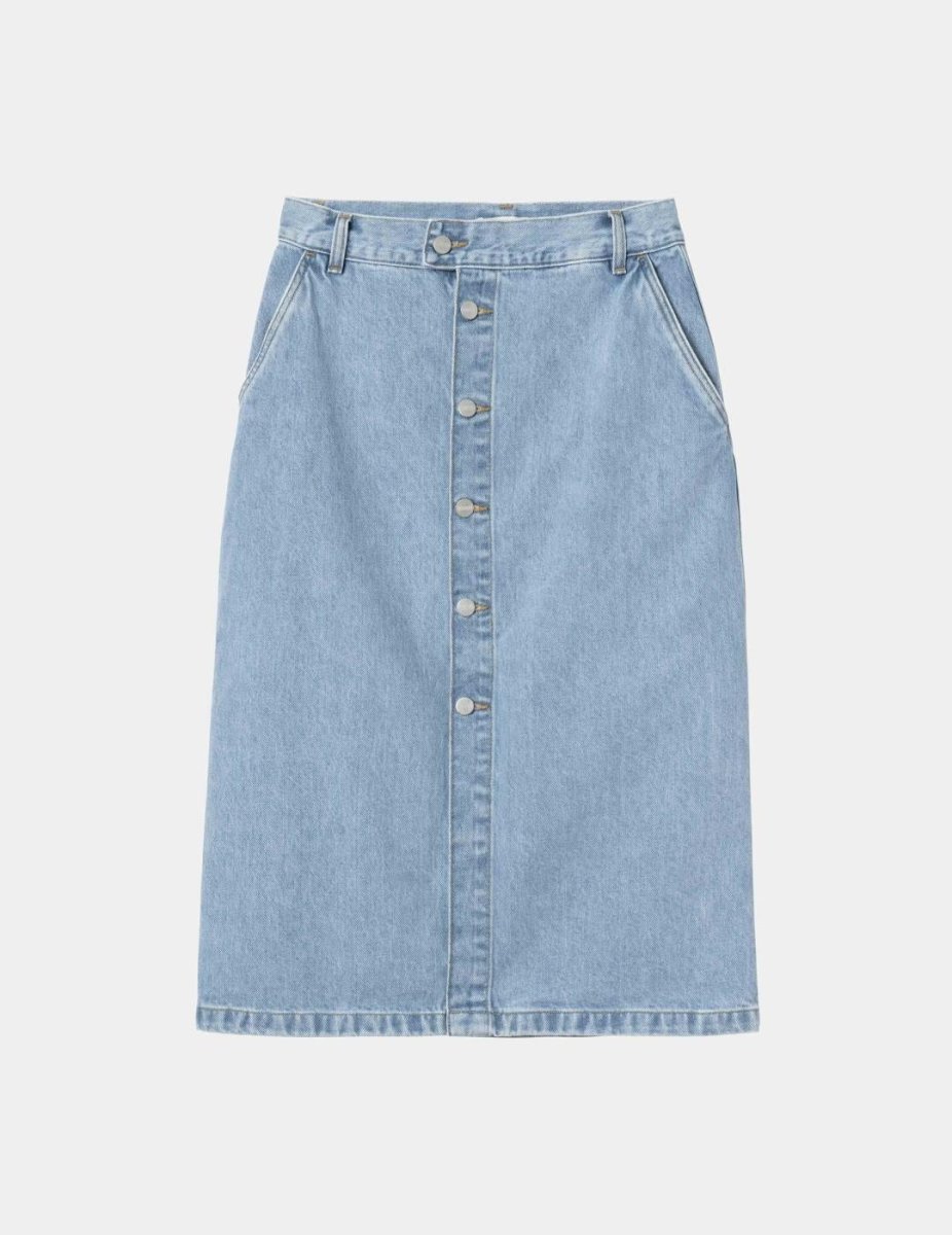 Falda CARHARTT WIP W' COLBY - Blue Stone Bleached - Imagen 2