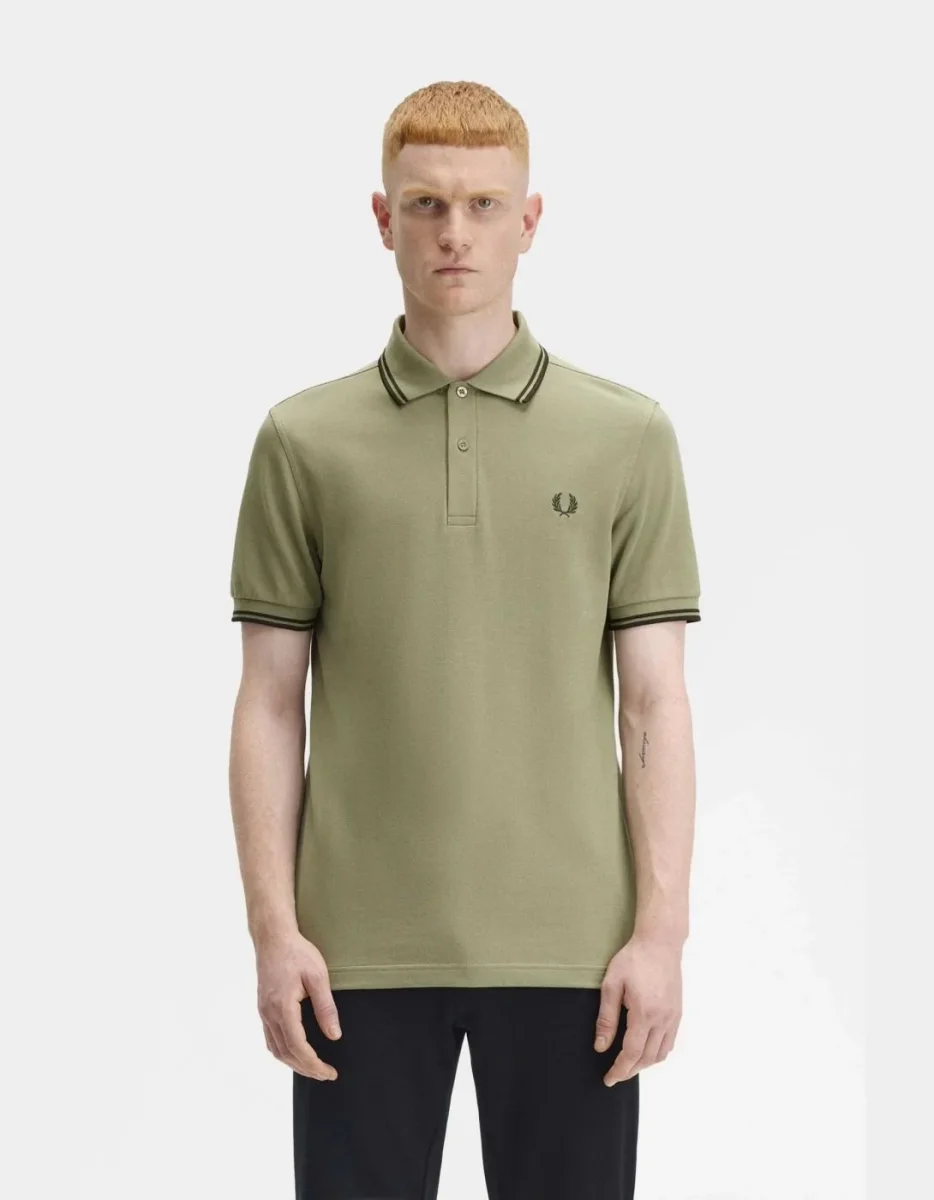 Polo FRED PERRY M3600 - Olive Mint - Imagen 2