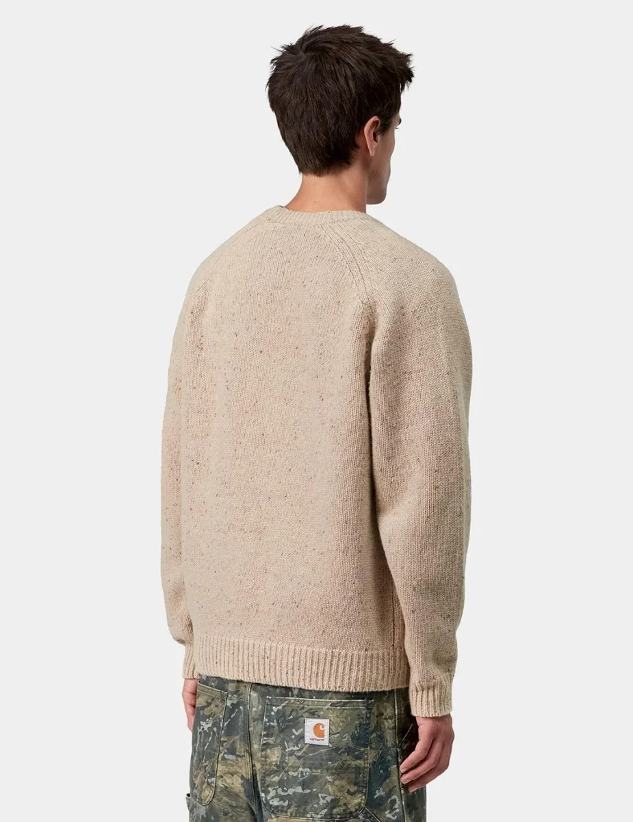 Jersey CARHARTT WIP ANGLISTIC - Speckled Fleur de Sel - Imagen 3