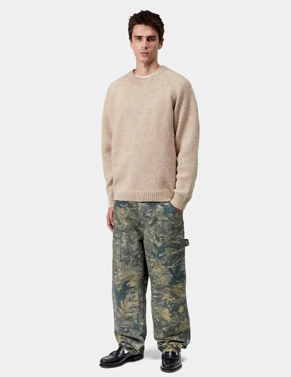 Jersey CARHARTT WIP ANGLISTIC - Speckled Fleur de Sel - Imagen 4