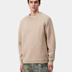 Jersey CARHARTT WIP ANGLISTIC - Speckled Fleur de Sel