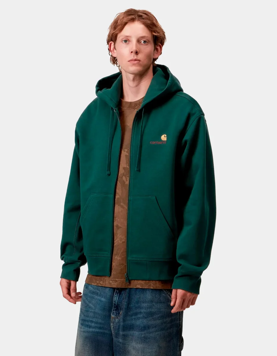 Sud. Cap. Abierta CARHARTT WIP AMERICAN SCRIPT - Dark Fir - Imagen 3