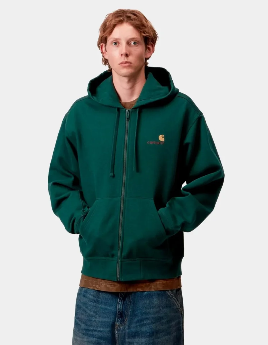 Sud. Cap. Abierta CARHARTT WIP AMERICAN SCRIPT - Dark Fir - Imagen 2