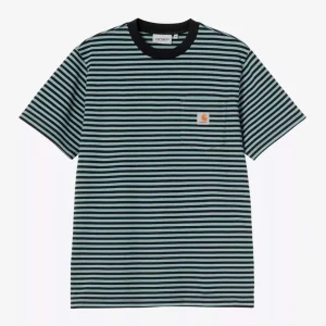 Camiseta CARHARTT WIP VERNER POCKET - Black / Citadel