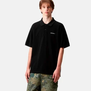Polo CARHARTT WIP SCRIPT - Black / White