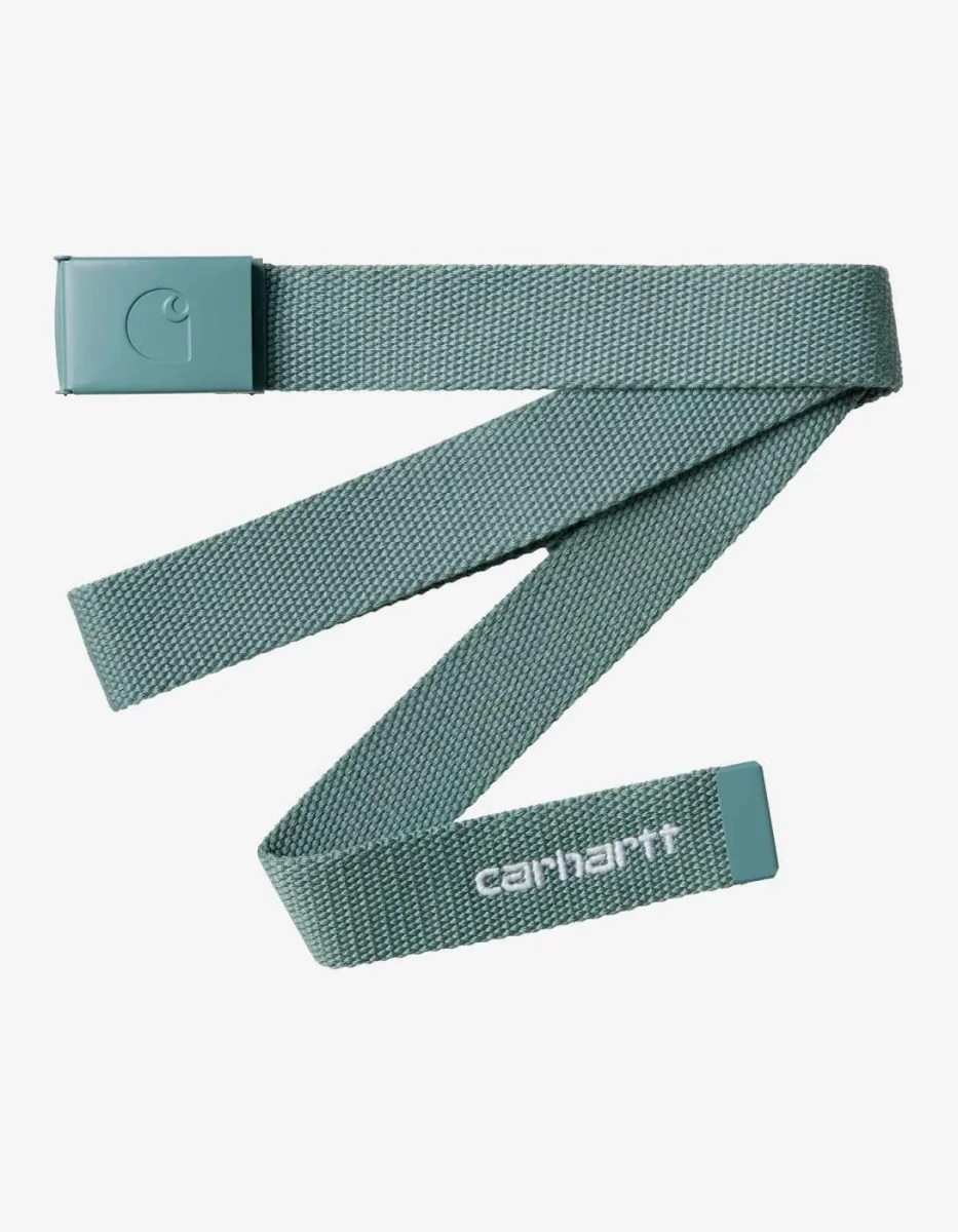 Cinturón CARHARTT WIP C-LOGO TONAL - Silver Pine / White - Imagen 2