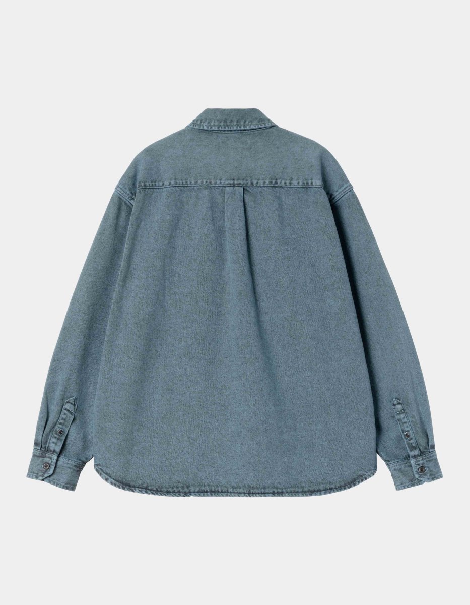 Camisa CARHARTT WIP TIGAN - Black / Blue Fog - Imagen 7