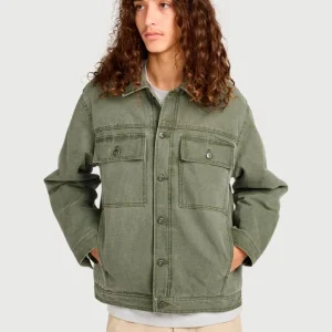 Cazadora ELEMENT TRUCKER CANVAS - Forest Night