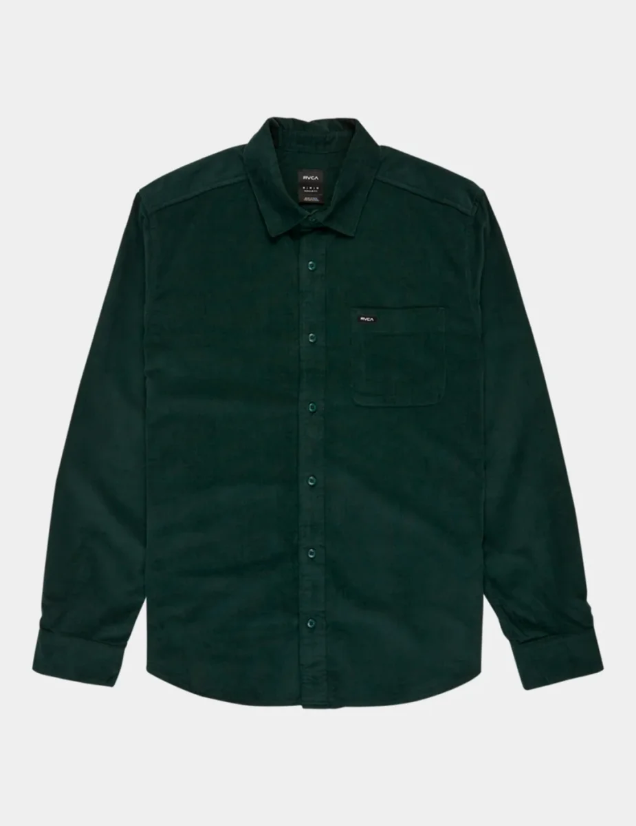 Camisa RVCA FREEMAN CORD II - Hunter Green - Imagen 6