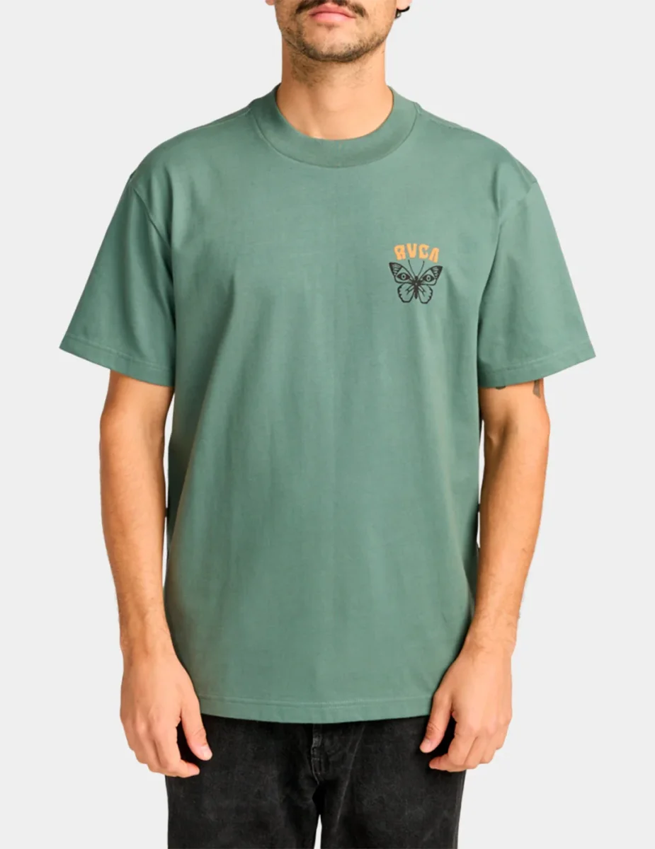 Camiseta RVCA BUTTERFLY POST - Laurel Wreath - Imagen 3