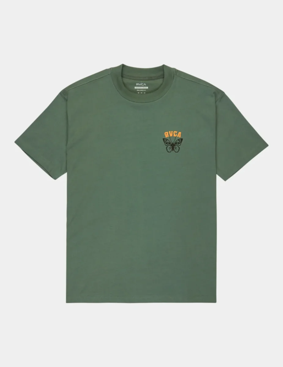 Camiseta RVCA BUTTERFLY POST - Laurel Wreath - Imagen 5