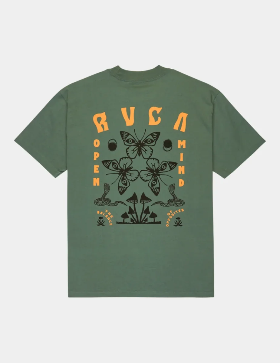Camiseta RVCA BUTTERFLY POST - Laurel Wreath - Imagen 6