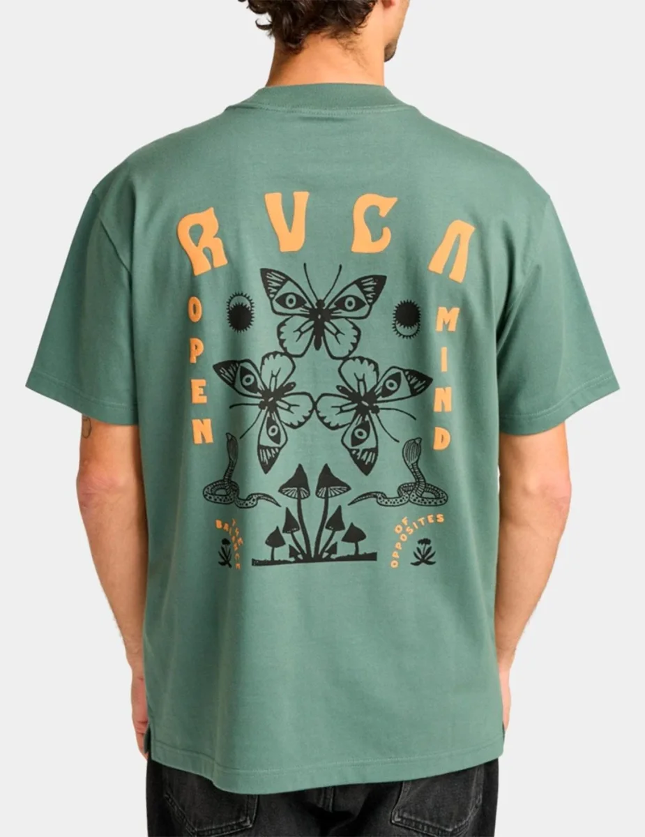 Camiseta RVCA BUTTERFLY POST - Laurel Wreath