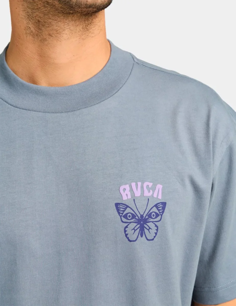 Camiseta RVCA BUTTERFLY POST - Flint Stone - Imagen 4