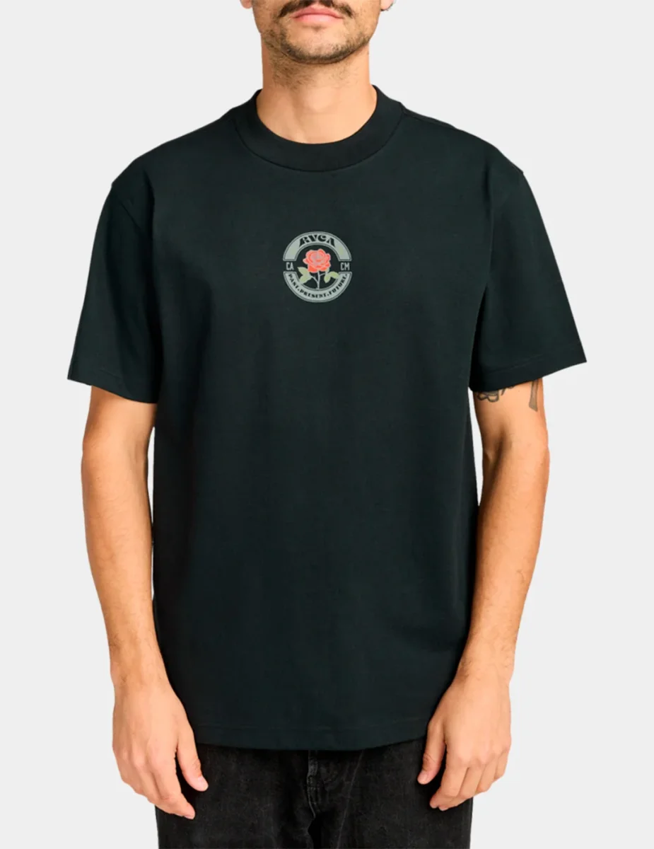 Camiseta RVCA ROSES POSTER - Black - Imagen 3