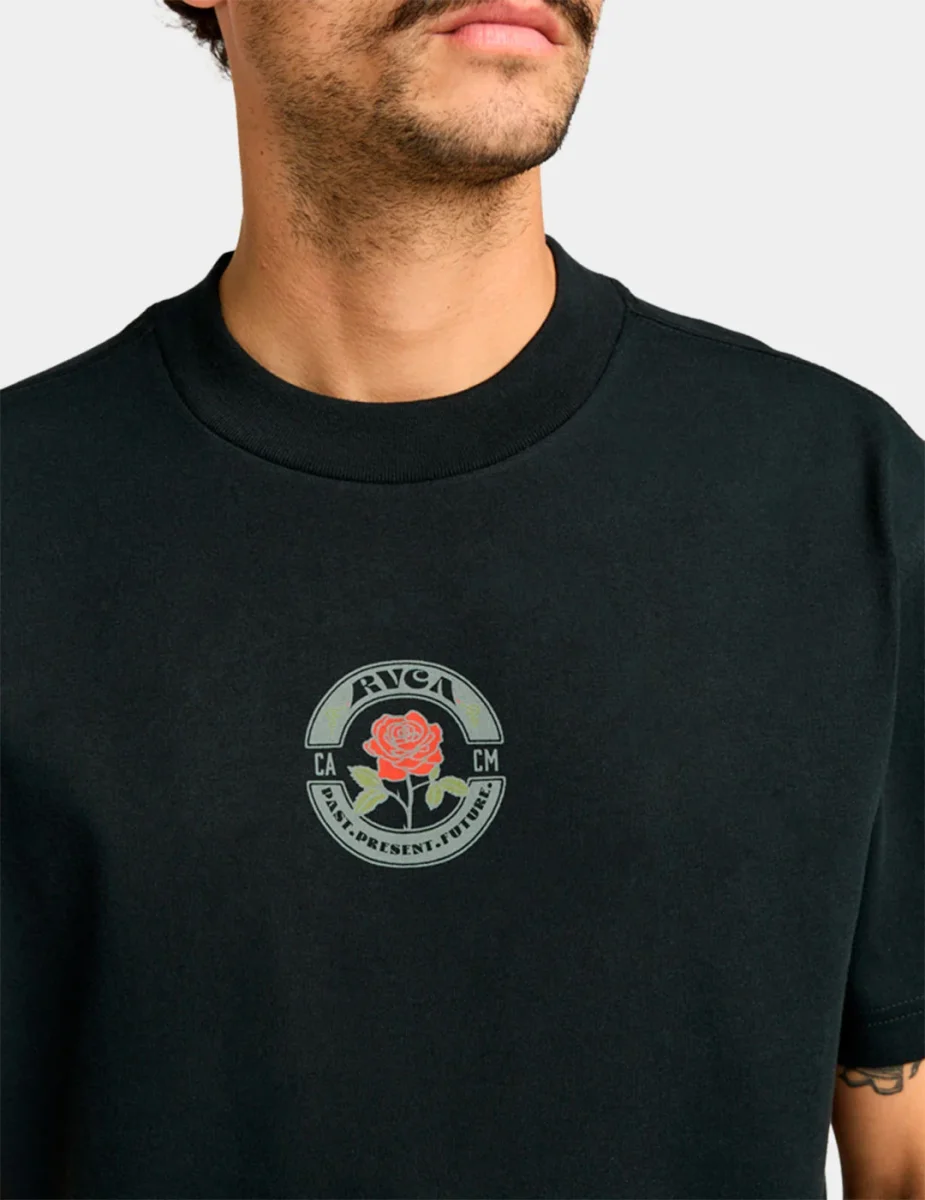Camiseta RVCA ROSES POSTER - Black - Imagen 4