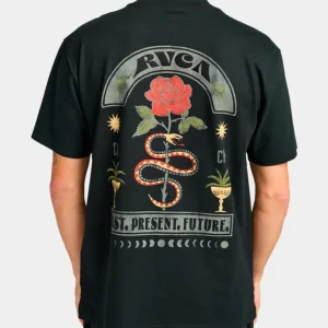 Camiseta RVCA ROSES POSTER - Black