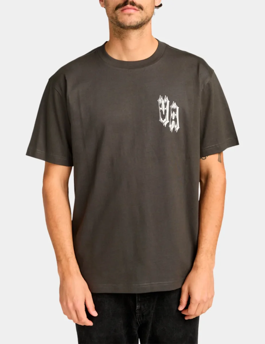 Camiseta RVCA DOUBLE TROUBLE - Pirate Black - Imagen 4