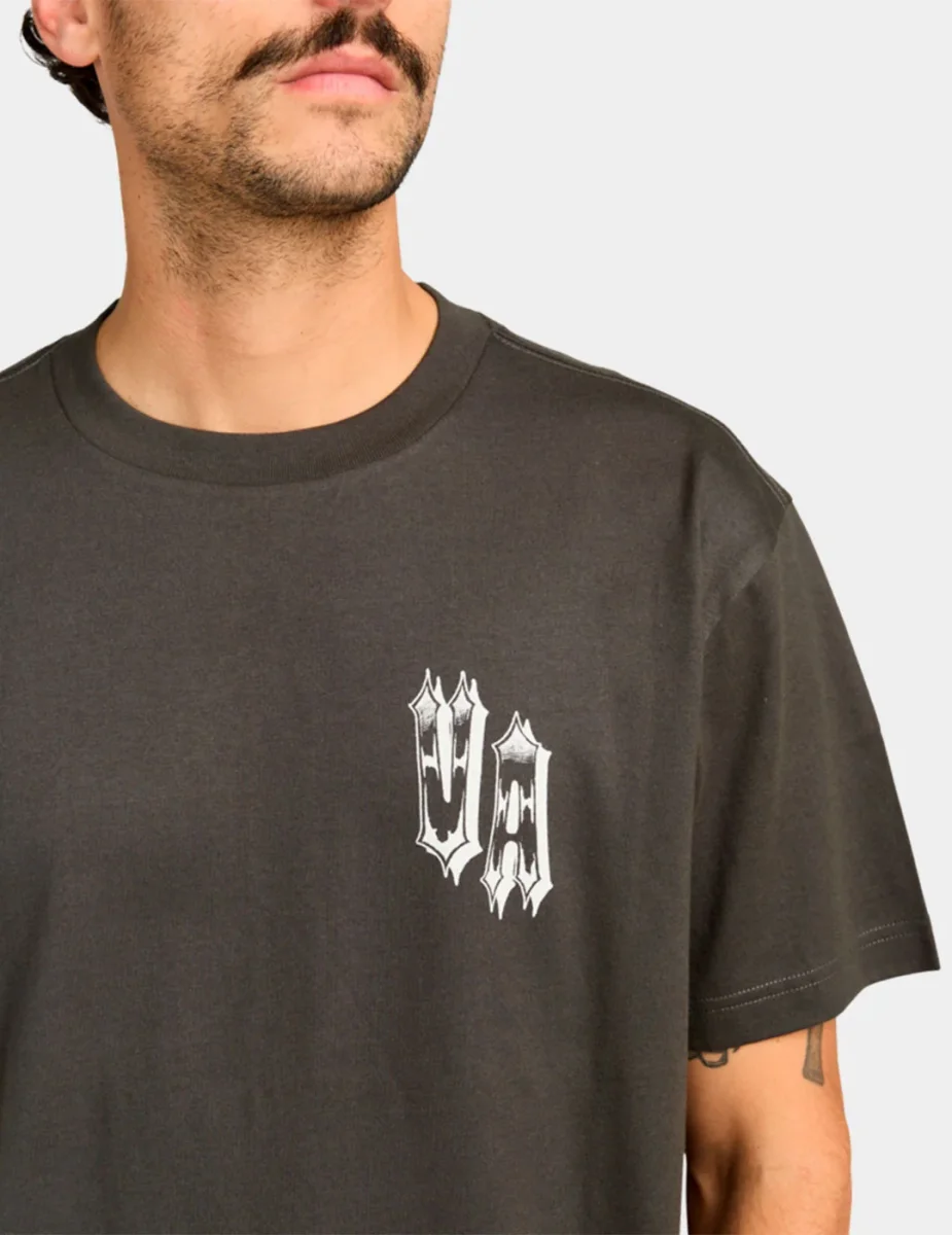Camiseta RVCA DOUBLE TROUBLE - Pirate Black - Imagen 5