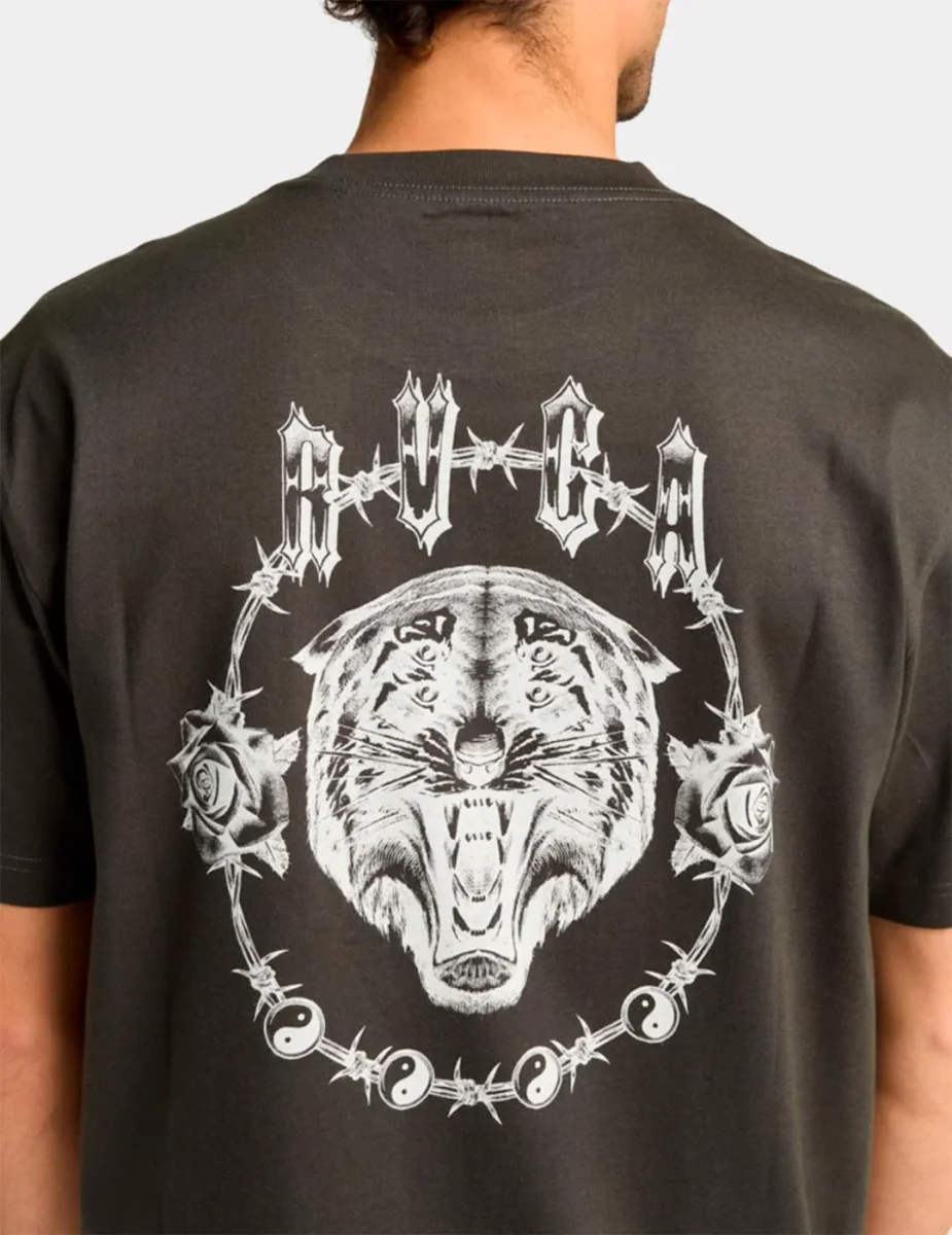 Camiseta RVCA DOUBLE TROUBLE - Pirate Black - Imagen 3
