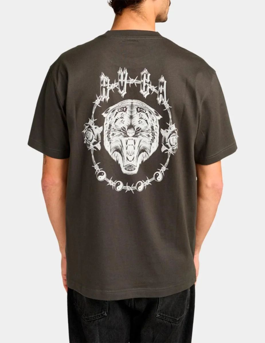 Camiseta RVCA DOUBLE TROUBLE - Pirate Black