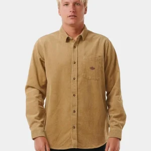 Camisa RIP CURL CLASSIC SURF CORD - Dark Khaki