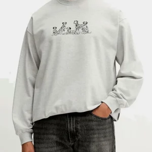 Sudadera Crew KAOTIKO DALMATIAN - Gray