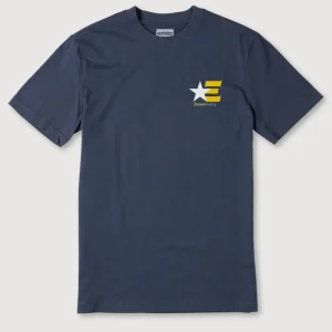 Camiseta ETNIES AMERICA - Navy/White/Yellow