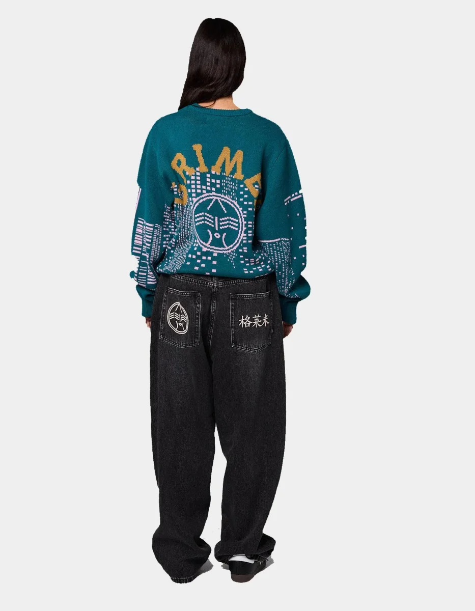 Pantalón GRIMEY ROYAL PAW BIG BOY DNM - Washed Black - Imagen 5
