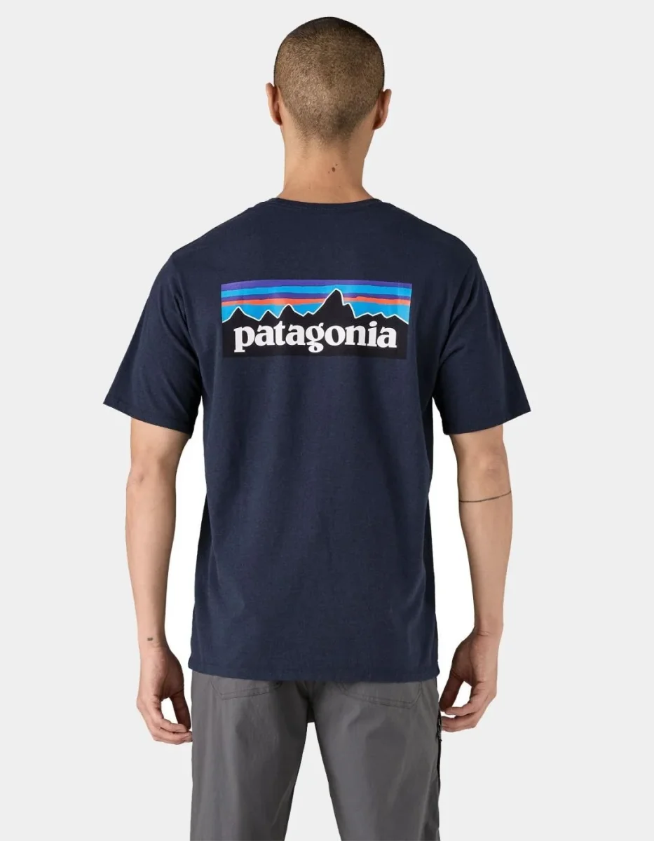 Camiseta PATAGONIA P-6 LOGO RESPONSIBILI - New Navy