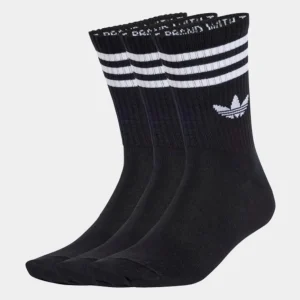 Calcetines ADIDAS 3 STRIPES CREW (Pack 3) - Black/Black