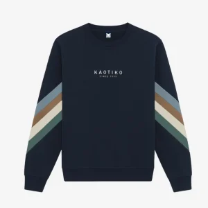 Sudadera Crew KAOTIKO WALKER - Navy/Sky/Camel/Heura