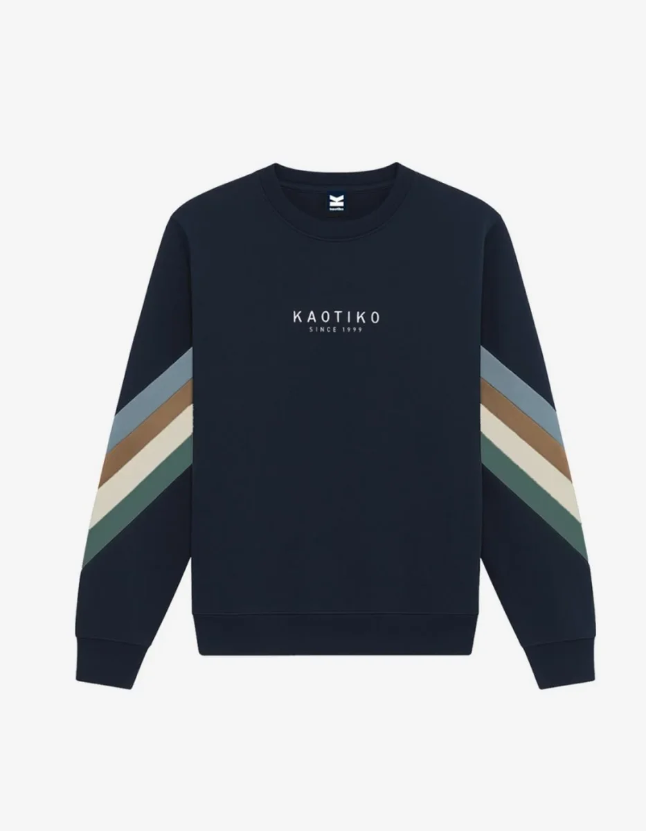 Sudadera Crew KAOTIKO WALKER - Navy/Sky/Camel/Heura