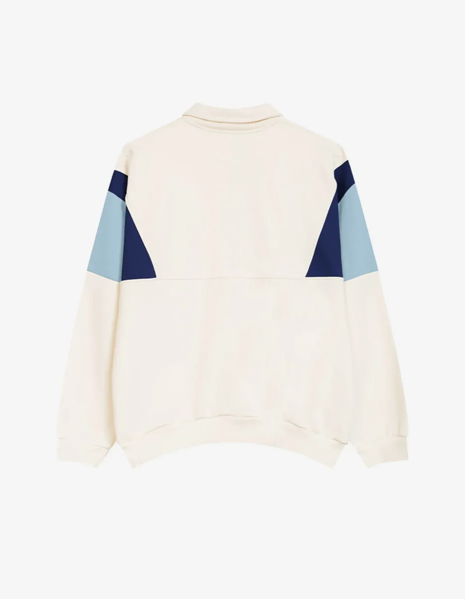 Sudadera KAOTIKO Crew HARRY - Ivory/Navy/Sky - Imagen 3