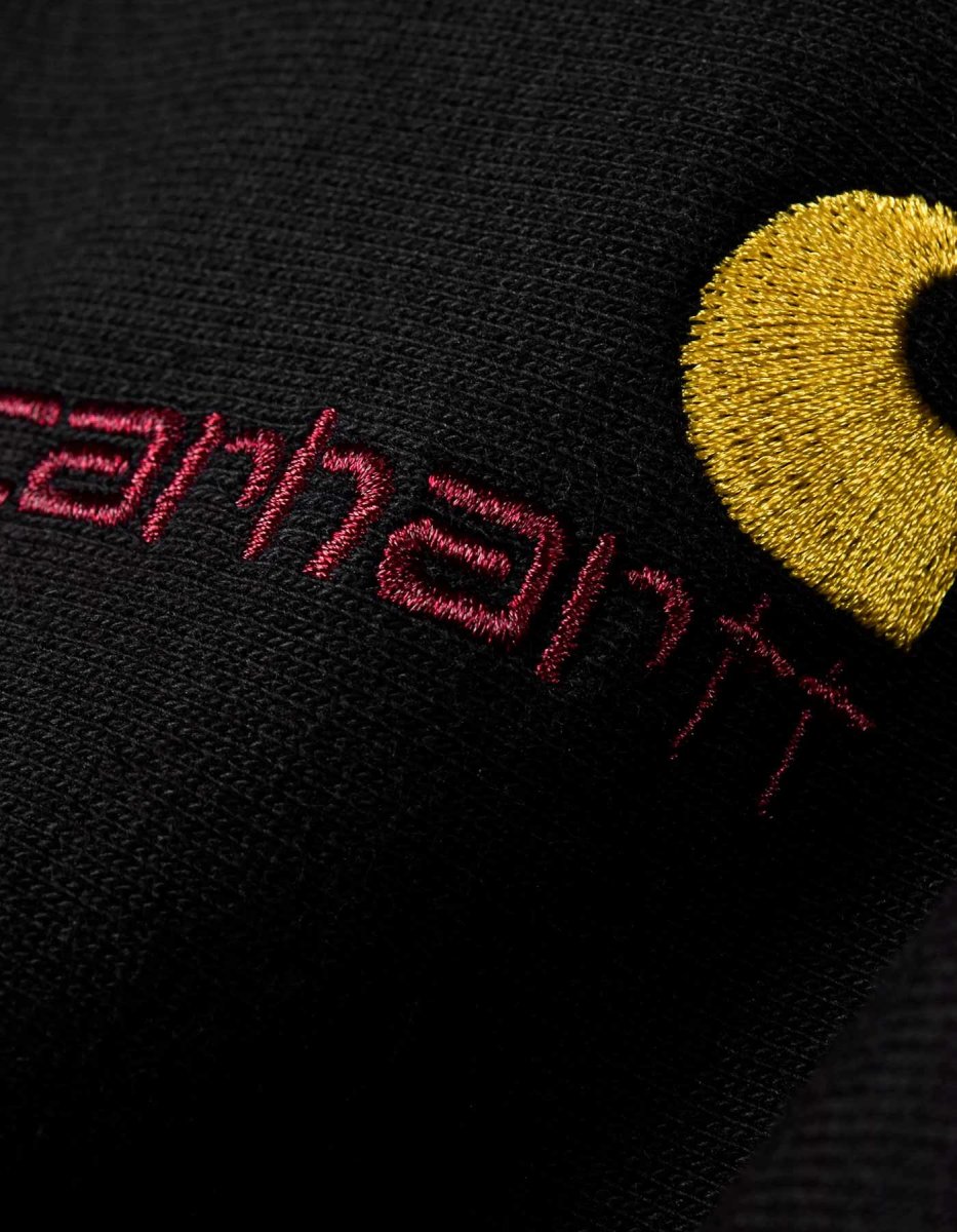 Sudadera Crew CARHARTT WIP AMERICAN SCRIPT - Black - Imagen 5