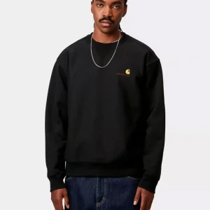 Sudadera Crew CARHARTT WIP AMERICAN SCRIPT - Black