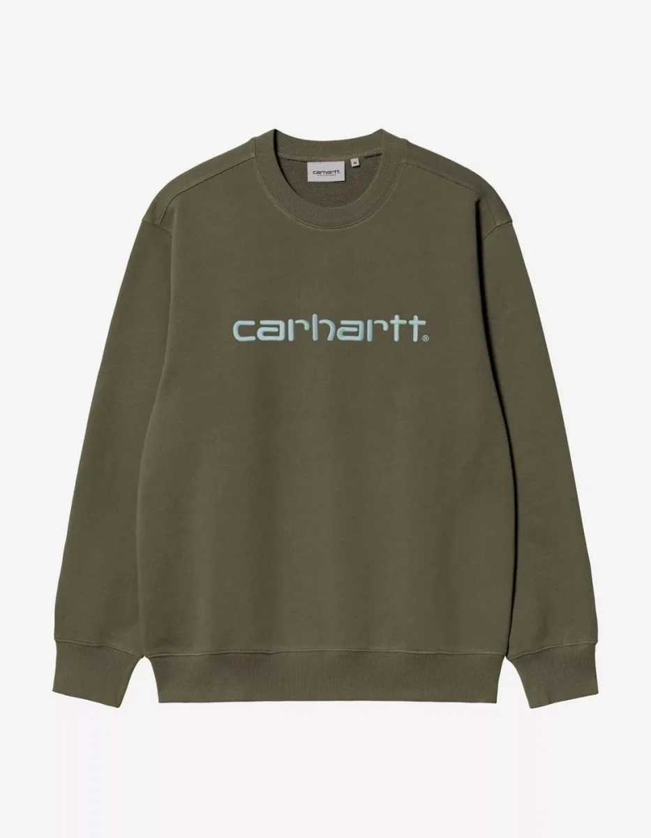 Sudadera Crew CARHARTT WIP SWEAT - Leaf / Tourmaline
