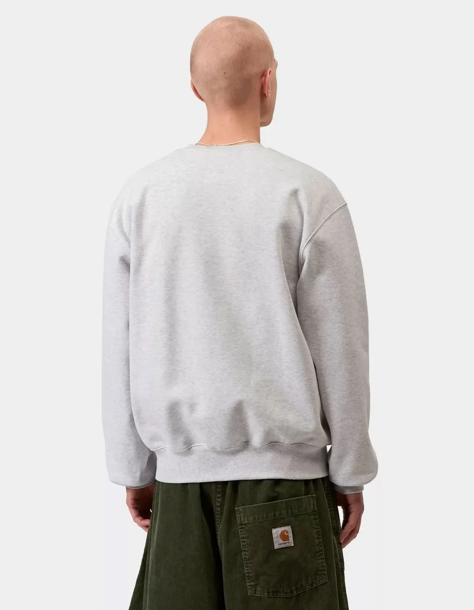 Sudadera Crew CARHARTT WIP SWEAT - Ash Heather / Cozy - Imagen 3