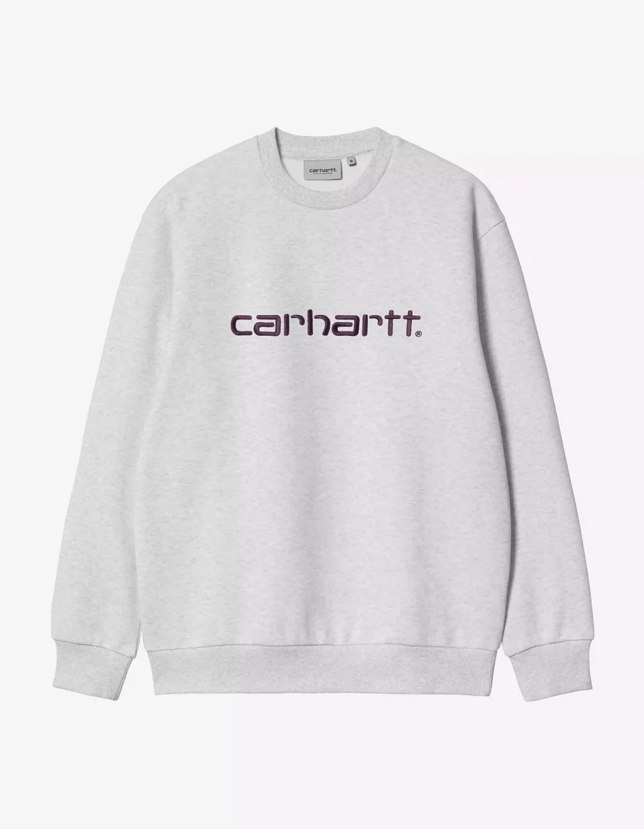 Sudadera Crew CARHARTT WIP SWEAT - Ash Heather / Cozy - Imagen 5