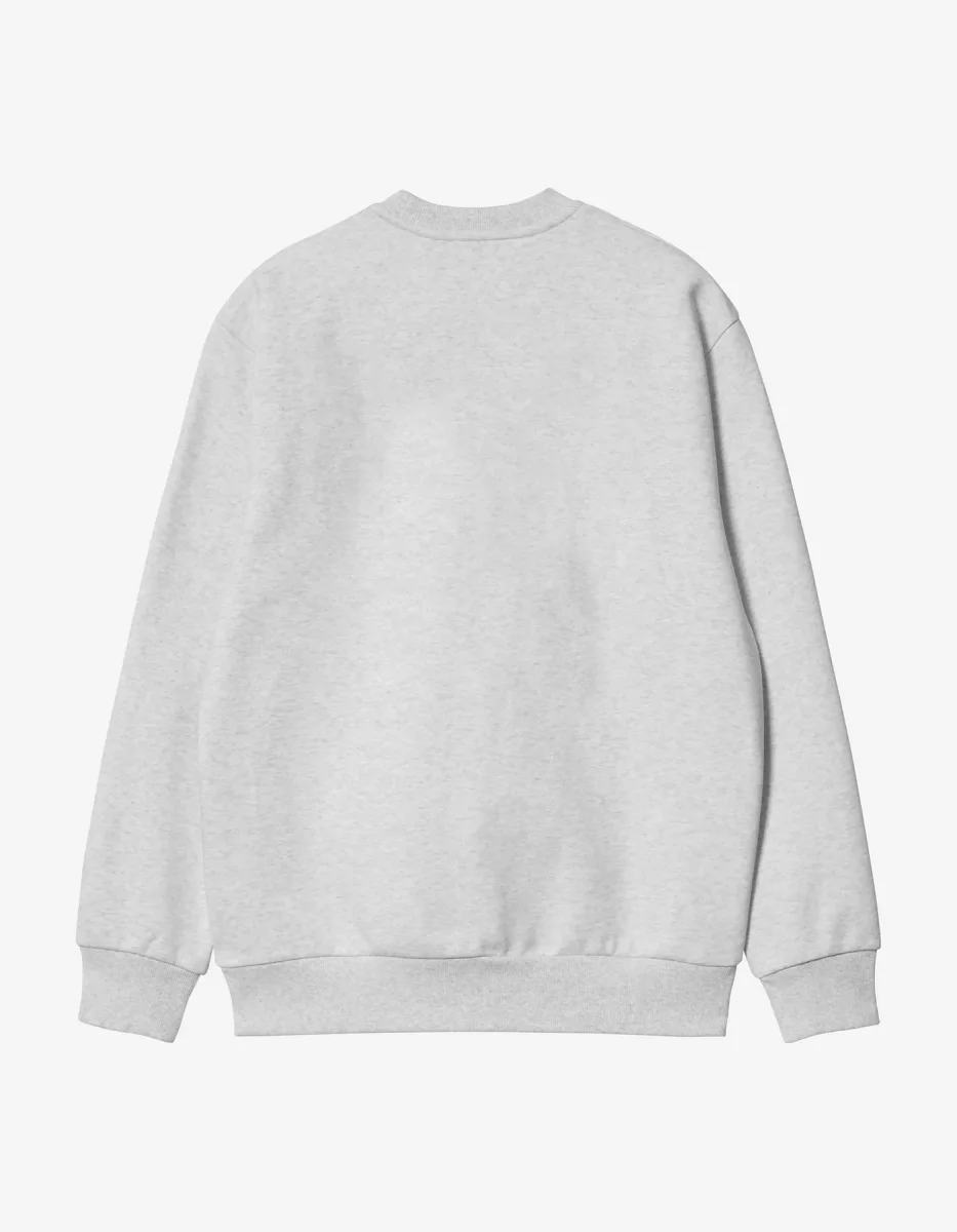 Sudadera Crew CARHARTT WIP SWEAT - Ash Heather / Cozy - Imagen 6