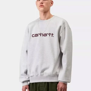 Sudadera Crew CARHARTT WIP SWEAT - Ash Heather / Cozy