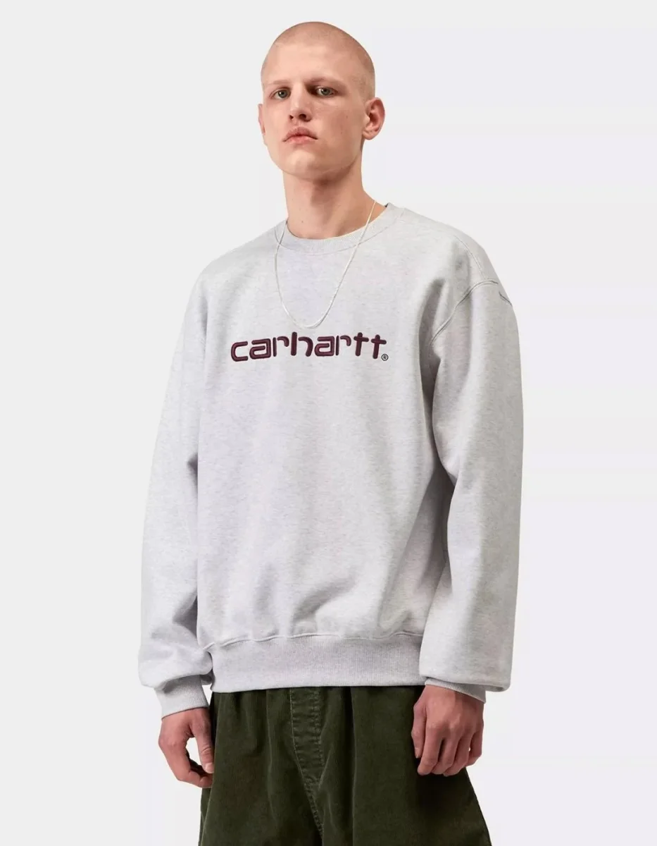 Sudadera Crew CARHARTT WIP SWEAT - Ash Heather / Cozy