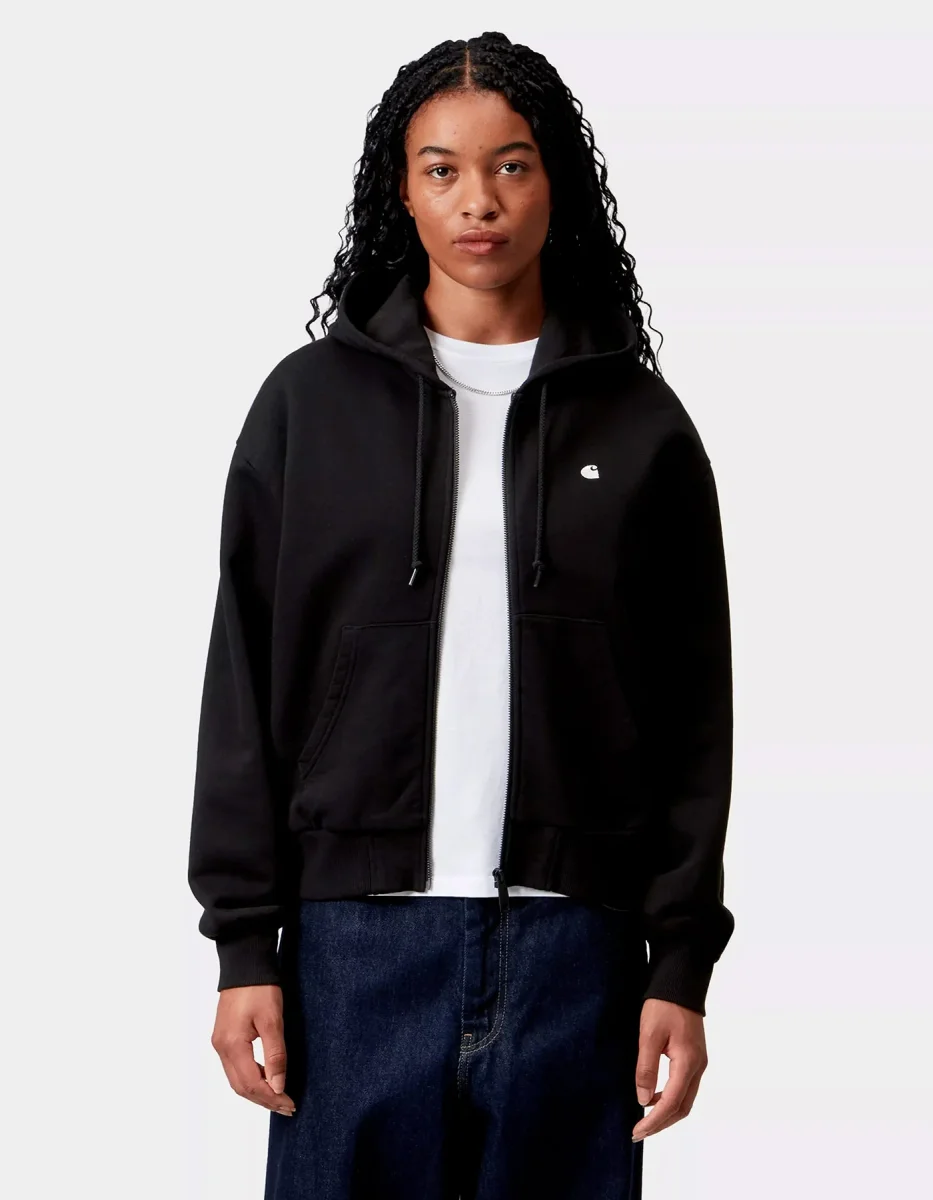 Sudadera CARHARTT WIP W' CASEY - Black / Silver - Imagen 5