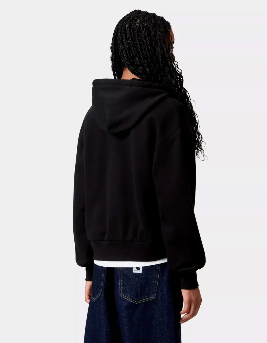 Sudadera CARHARTT WIP W' CASEY - Black / Silver - Imagen 3