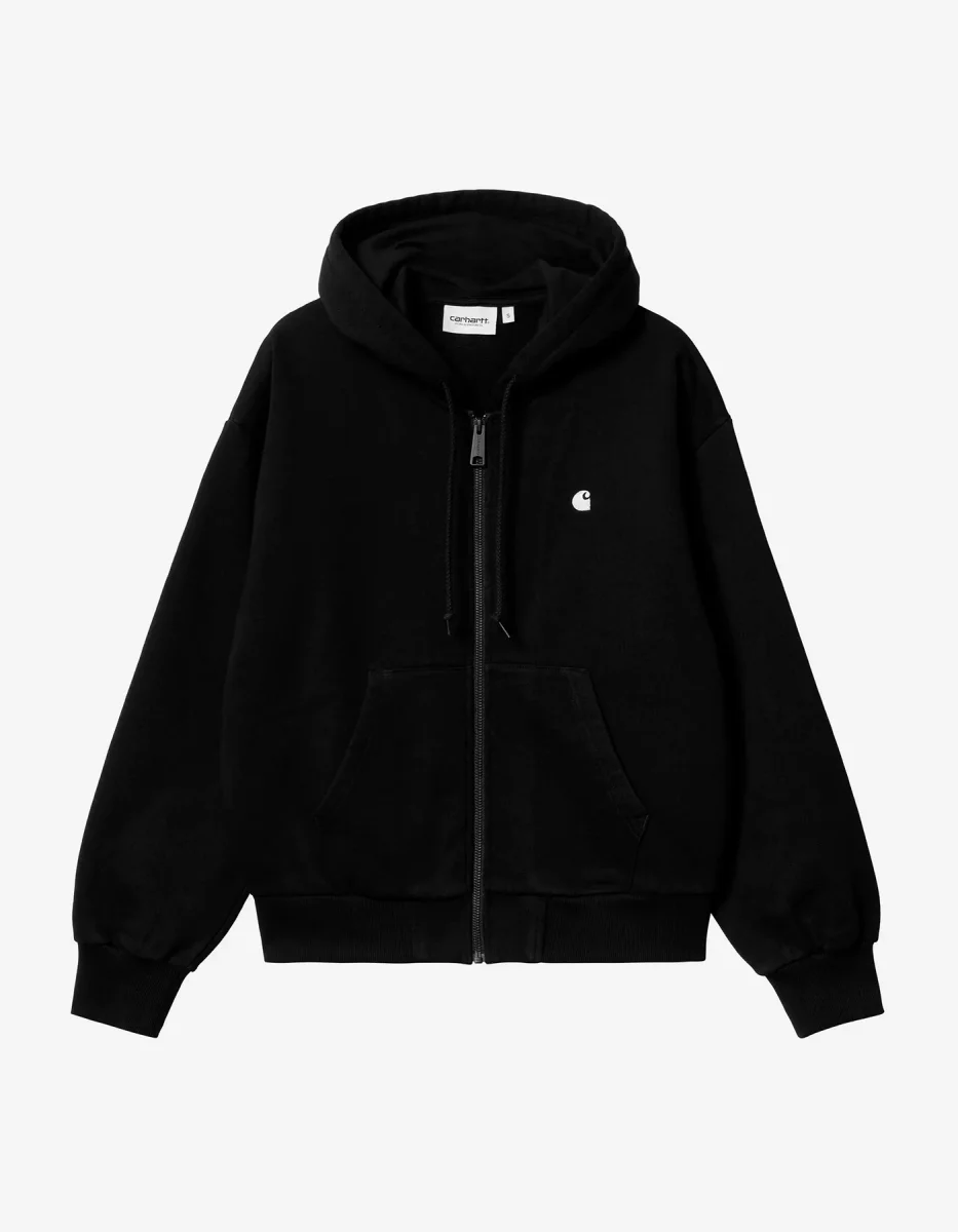 Sudadera CARHARTT WIP W' CASEY - Black / Silver - Imagen 6